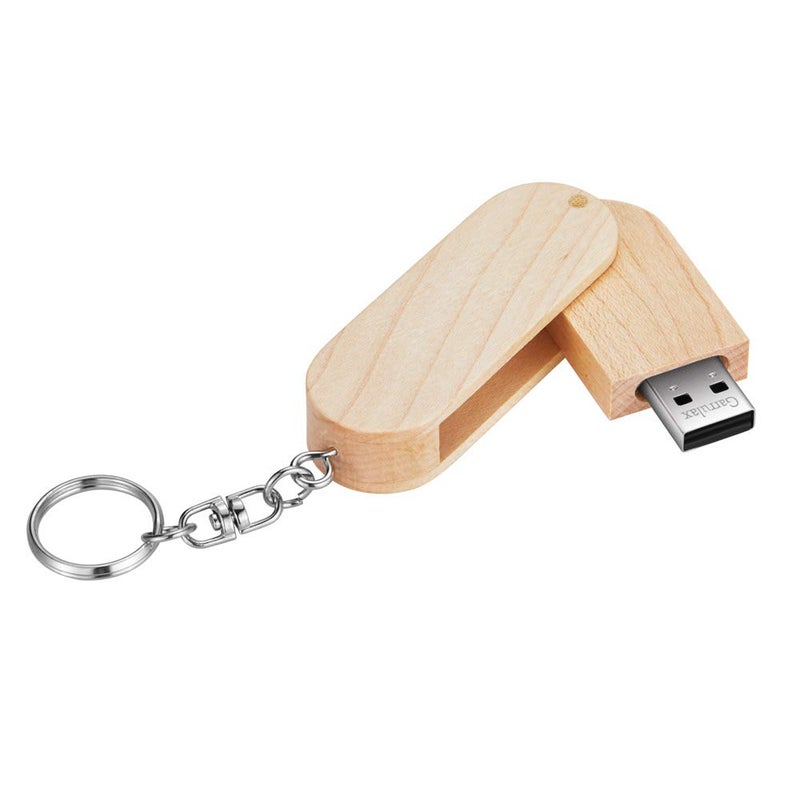 GARRULAX USB Flash Drive, Wooden 8GB / 16GB / 32GB USB2.0 USB Memory Stick Date Storage Pendrive Thumb Drive(32GB, Maple) - Image 2